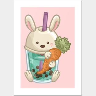 Bunny Bubble Tea Posters and Art